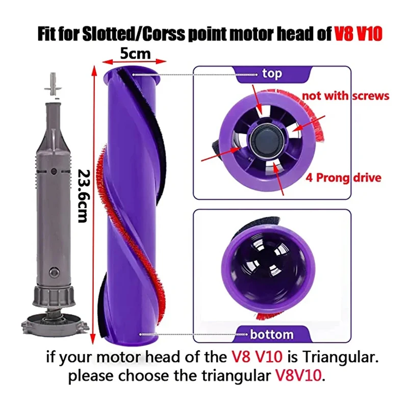 Direct Drive Suction Head Motor For Dyson DC59 V6 V7 V8 V10 Vacuum Cleaner Electric Floor Brush Replacement Parts Accessories