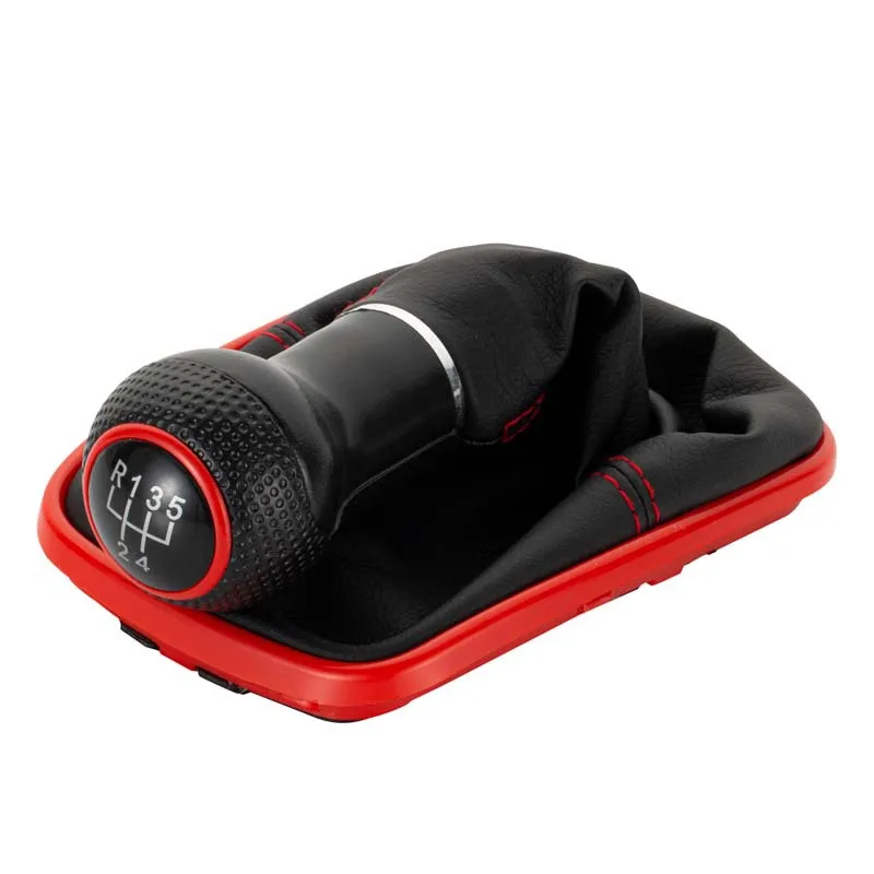 

5/6 speed Suitable for Volkswagen Bora Golf Car Gear Shift Handball Dust Cover Red Accessories