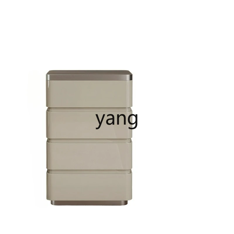 

LTT Home Bedroom Solid Wood Storage Cabinet Italian Style Light Luxury Bedside Wall-Mounted Combination Storage Cabinet