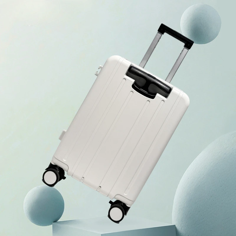 Suitcase Mother and Baby Aluminum Frame Suitcase 20Inch Double Trolley TSA Password Lock Universal Wheel with Baby Luggage