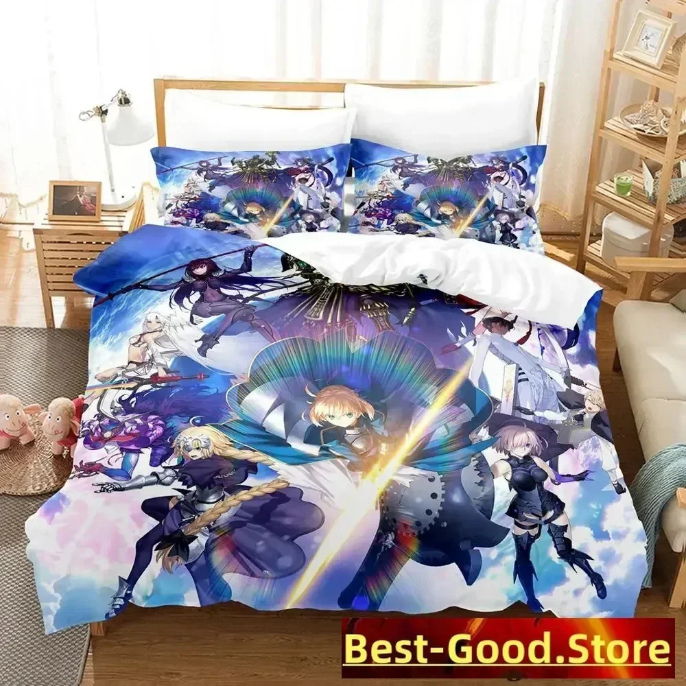 Fate Grand Order Bedding Set Single Twin Full Queen King Size Bed Set Aldult Kid Bedroom Duvetcover Sets Anime parure de lit Bed