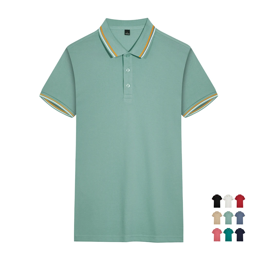 

Men's Polo T-Shirts Quick Dry Short Sleeve Athletic Polo Shirts Moisture Wicking Business Casual Golf Shirts Button Down Tees