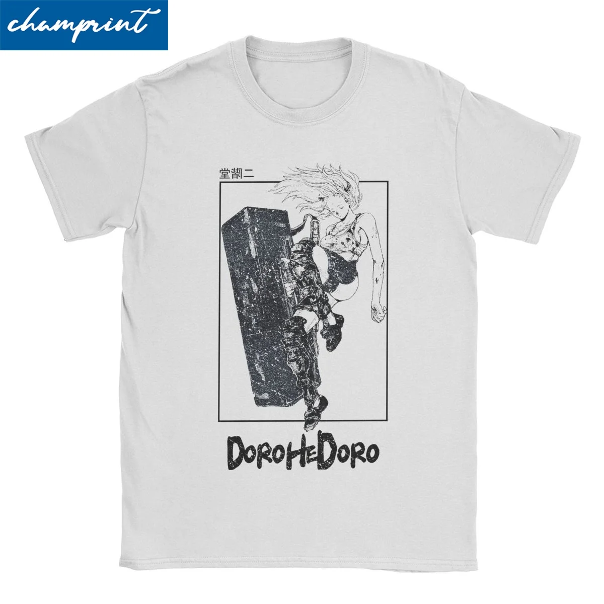 Men Women\'s Dorohedoro Nikaido Design T Shirt Anime Pure Cotton Clothes Awesome Short Sleeve Round Neck Tees Printing T-Shirts