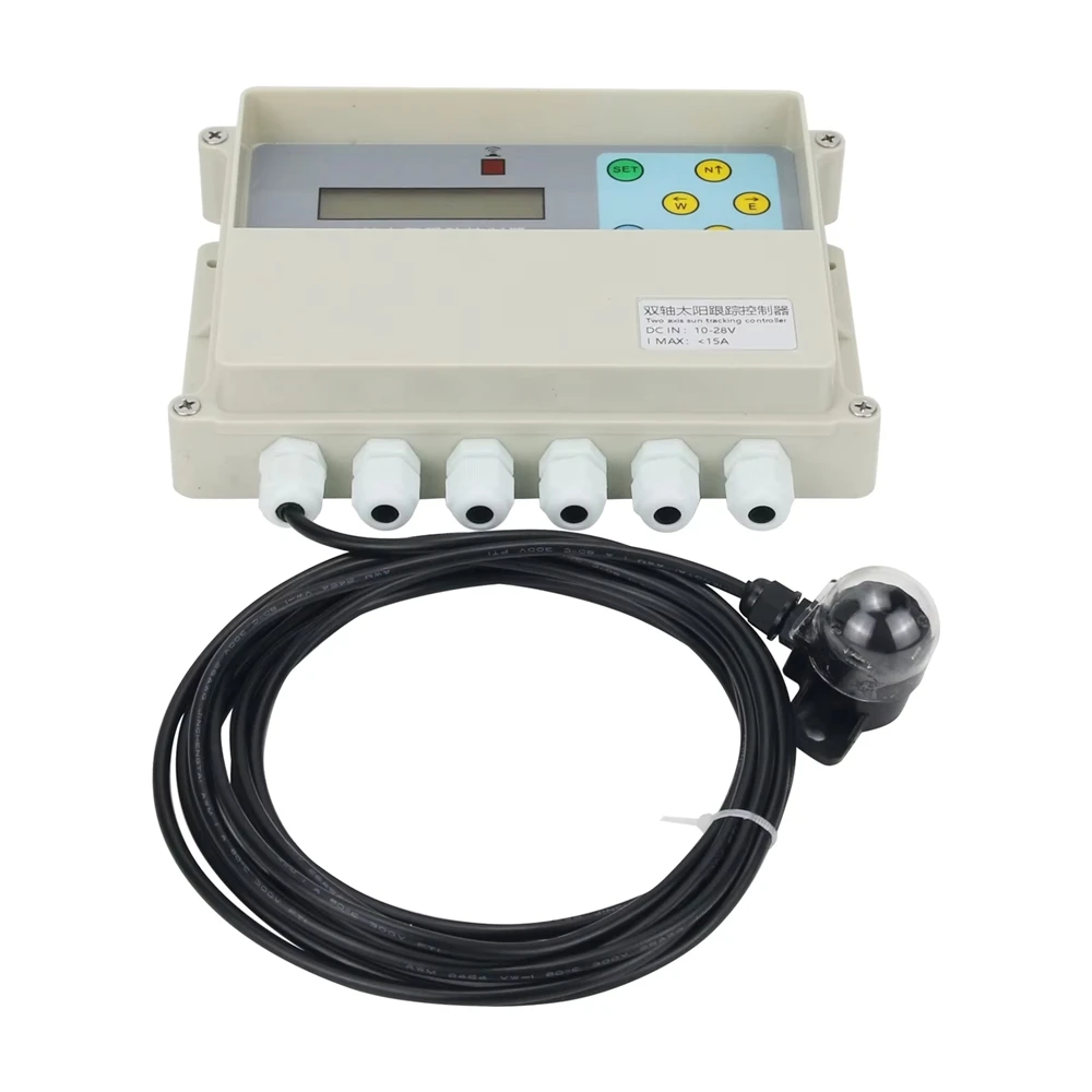 Hot Seller Dual Axis Solar Tracker Controller + Remote Control + Wind Speed Sensor + 2 Proximity Limit Switches