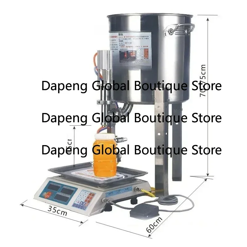 5Kg/min Small Honey Food Grade Liquid Quantitative Filling Machine Porridge Porridge Yogurt Chemical Glue Sticky