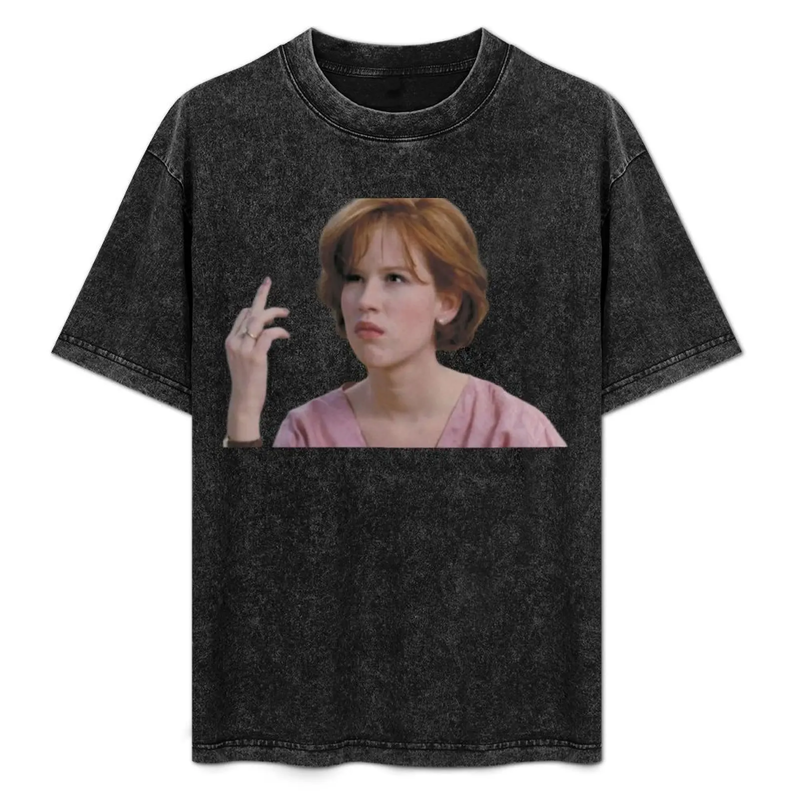 

molly ringwald breakfast club T-Shirt Classic Crew Neck Cotton T-Shirt