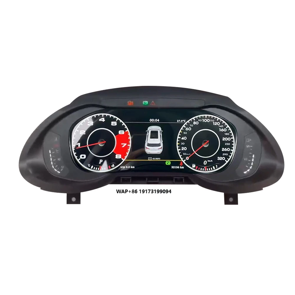 Panel Instrumen LCD Digital Cluster Virtual Cockpit untuk Q5 A4L 2010-2018, Layar Dashboard Multimedia Mobil, Speedometer