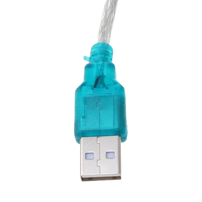 Черный последовательный кабель USB в RS232 RS-232 (DB9), стандартный адаптер-конвертер для ПК