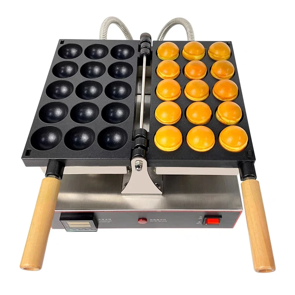 Commercial 15 Holes Japanese Egg Bubble Waffle Maker Electric Non-Stick Ball Shape Waffle Maker