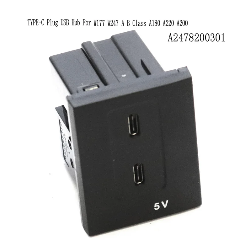 

Rear USB Socket Connection USB Hub TYPE-C Port Socket Plug Connector Unit A2478200301 USB C Port Socket Plug-A08Q