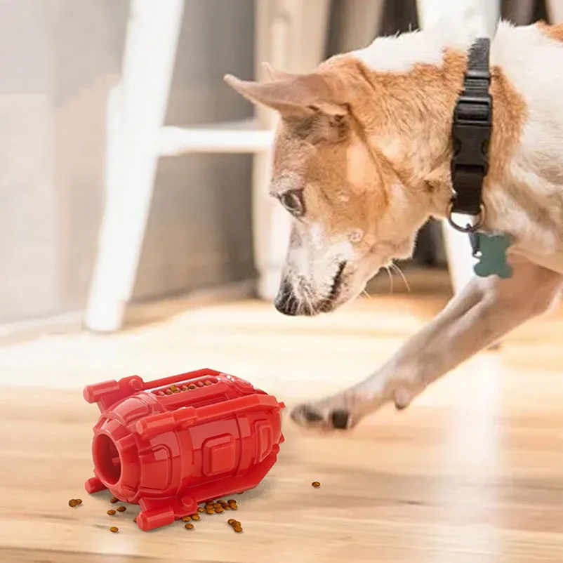 Tiernahrung undichtes Spielzeug Hund kauen Spaß kreatives Spielzeug Zähneknirschen Reinigung TPR Kauspielzeug