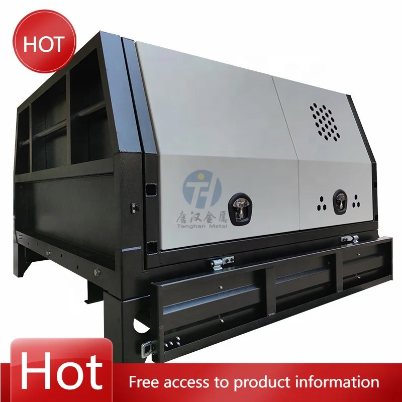 

Новый алюминиевый ящик для инструментов Ute 4x4 с ящиком для собак на лотке и регулируемыми ножками для пикапа/автомобиля/грузовика 4X4