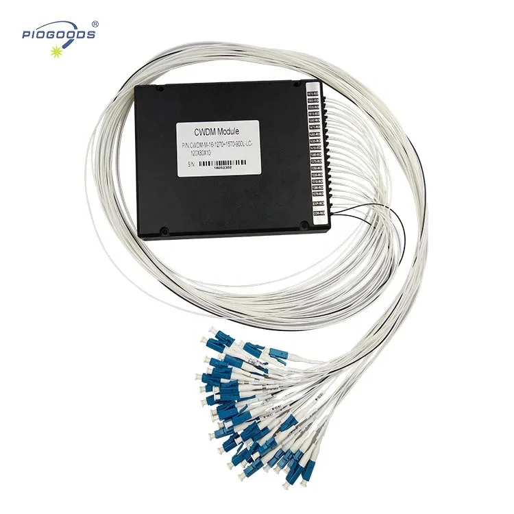 

16Channel FC/SC/ST/LC connectors ABS box package Single Fiber Cwdm mux demux multiplexer