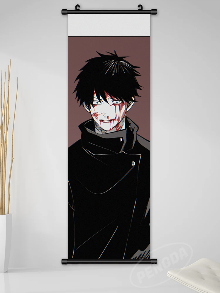 Jujutsu Kaisen Scrolls Canvas Prints Gojo Satoru Painting Wall Art Ryomen Sukuna Pictures Poster Anime Home Decor Hanging Manga