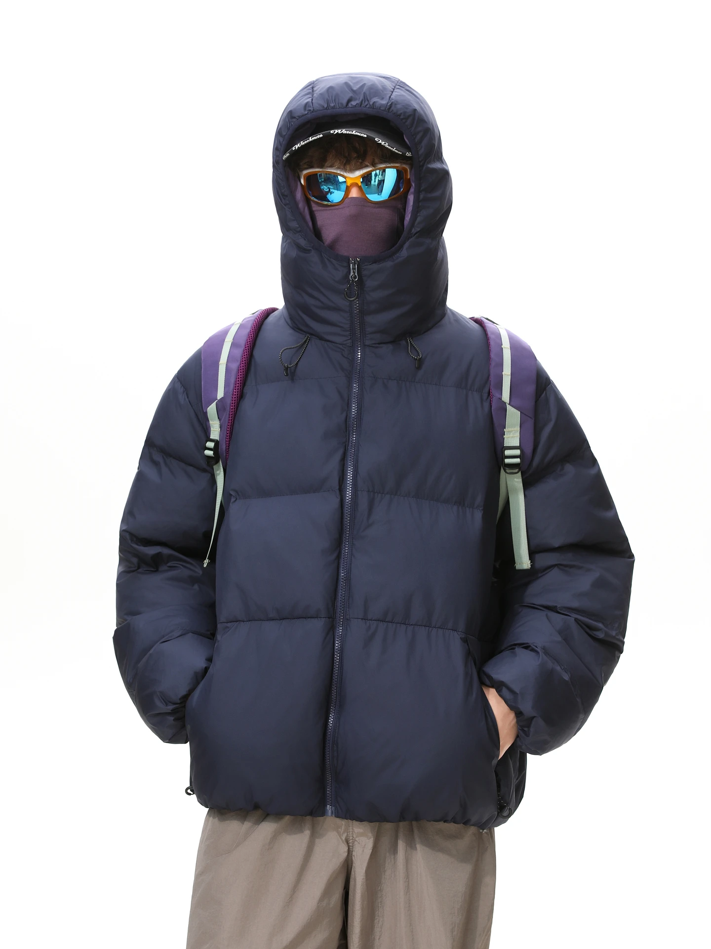 

Теплая утолщенная куртка с капюшоном для мужчин, модная брендовая базовая универсальная хлопковая куртка, верхняя одежда, зима 2025, молодежная повседневная куртка Cleanfit