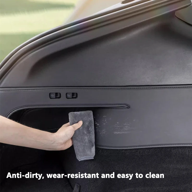Rear Trunk Both Side Guards Pad For Tesla Model Y PU Leather Trunk Surface Corner Protective Cover Cargo Liner Anti Dirty Pads