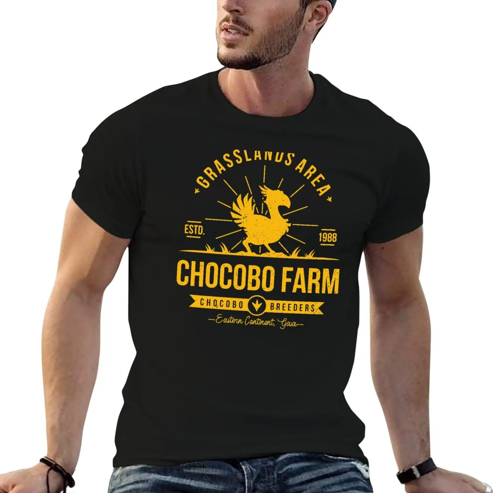 

man for t Chocobo T-Shirt cotton pack men shirt Farm t shirts