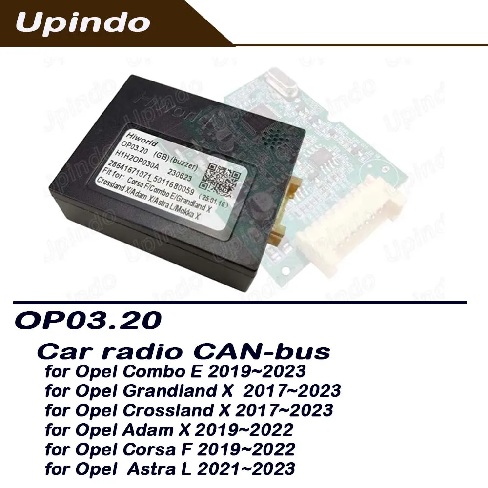 Car Android Head Unit Radio CAN Bus Box Decoder Adapter For Opel Combo E Grandland X Crossland X Adam X Corsa F Astra L