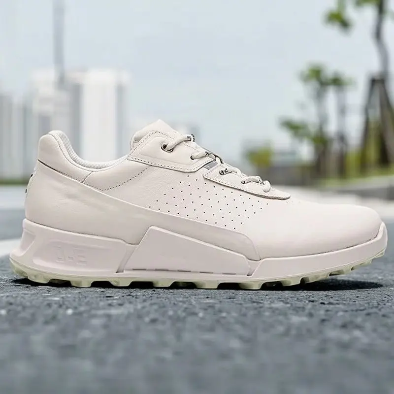 

Кожаная обувь, мужские слипоны для занятий спортом на открытом воздухе, треккинговые кроссовки для бега, легкие деловые уличные кроссовки, роскошный брендовый дизайн, белые для путешествий