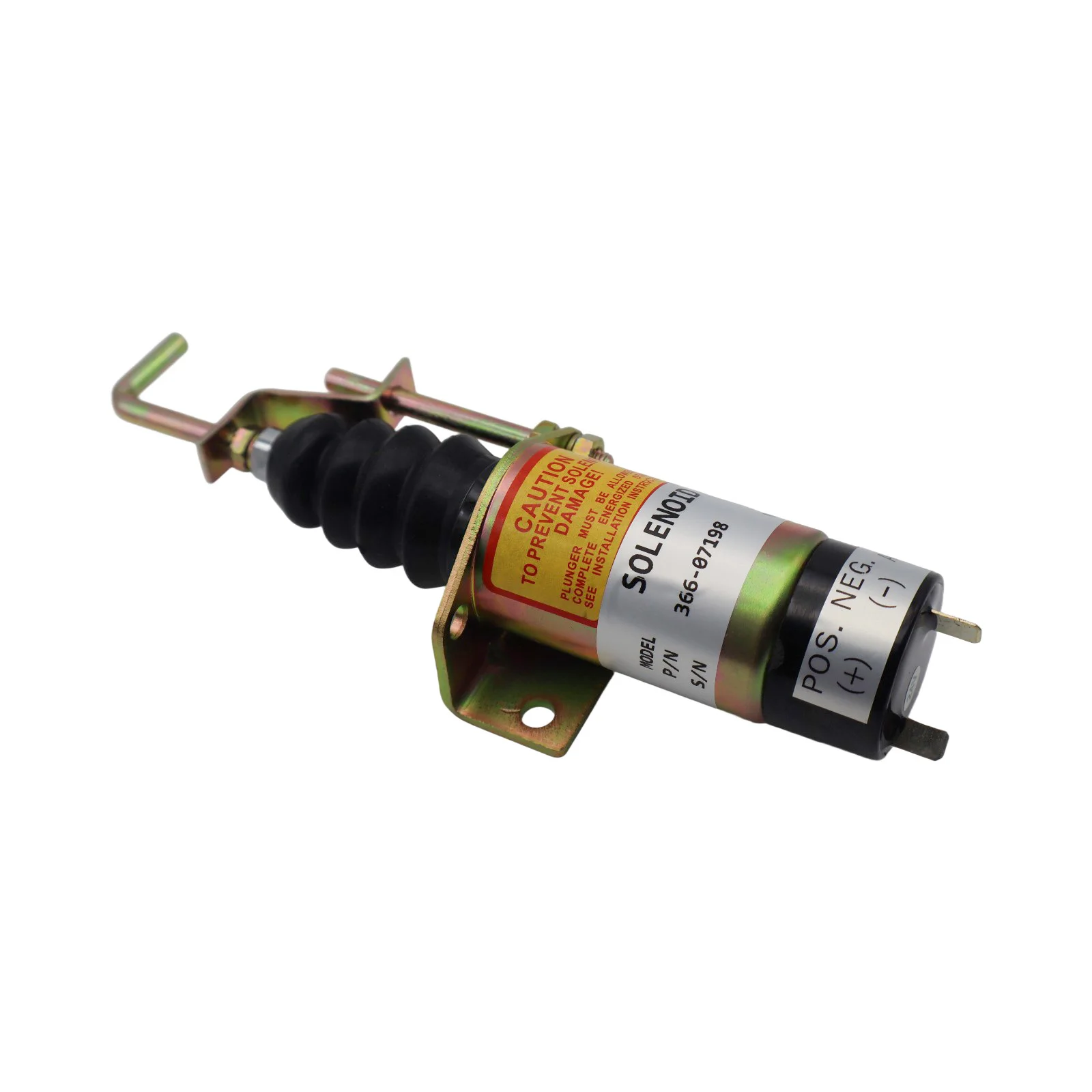 

12V Fuel Shut Off Stop Solenoid Valve with Bracket 2 Pins 1502-12C7U2B2S1 SA-3405T For LPWS LPWT Excavator Electric Parts