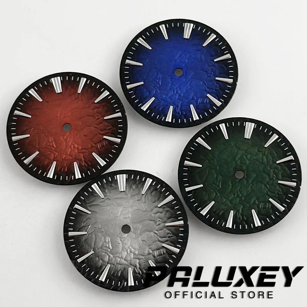NH35 28.5mm GS Gradient Color Stone Pattern Watch Dial For NH35 NH36 Miyota 8215 Movement Diving Watch Faces Replacement Parts