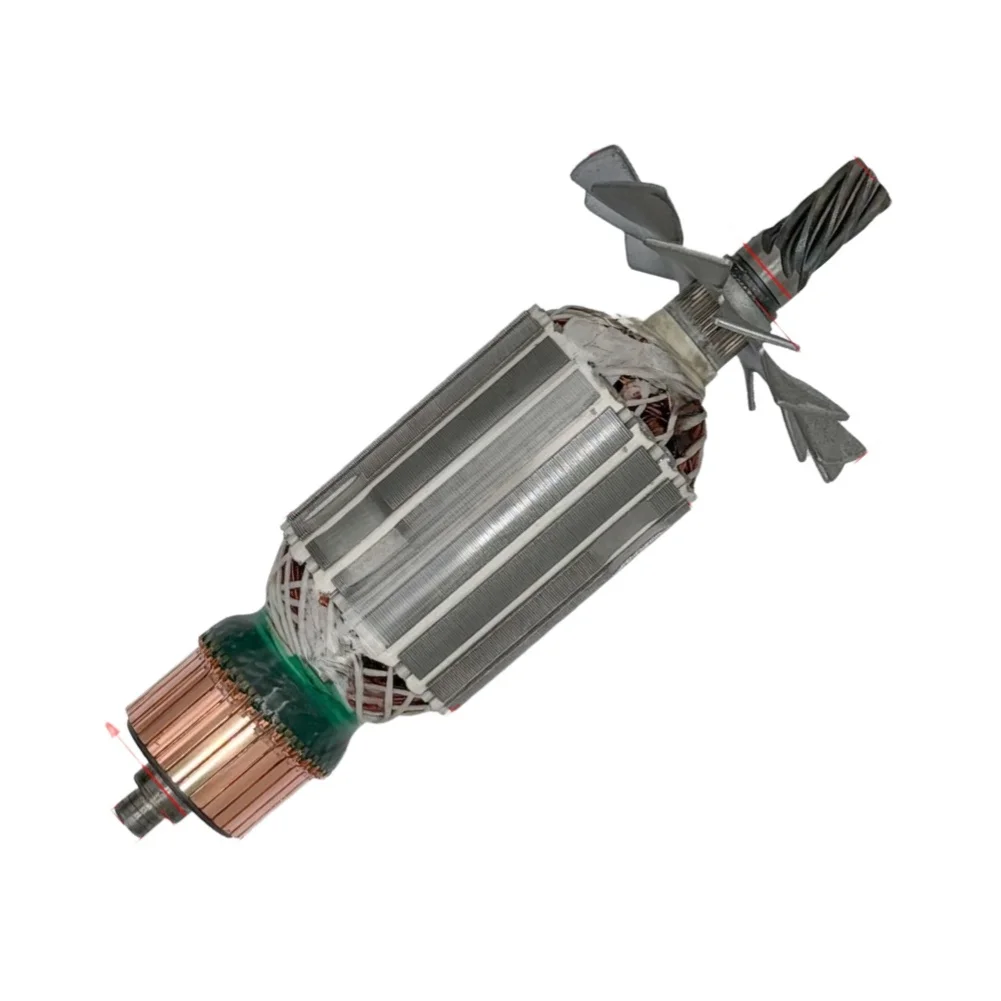 

1 шт. 7614NB Стальной ротор для станка, 7 зубьев, медный двигатель для отрезного станка 355/350, аксессуары для электроинструмента