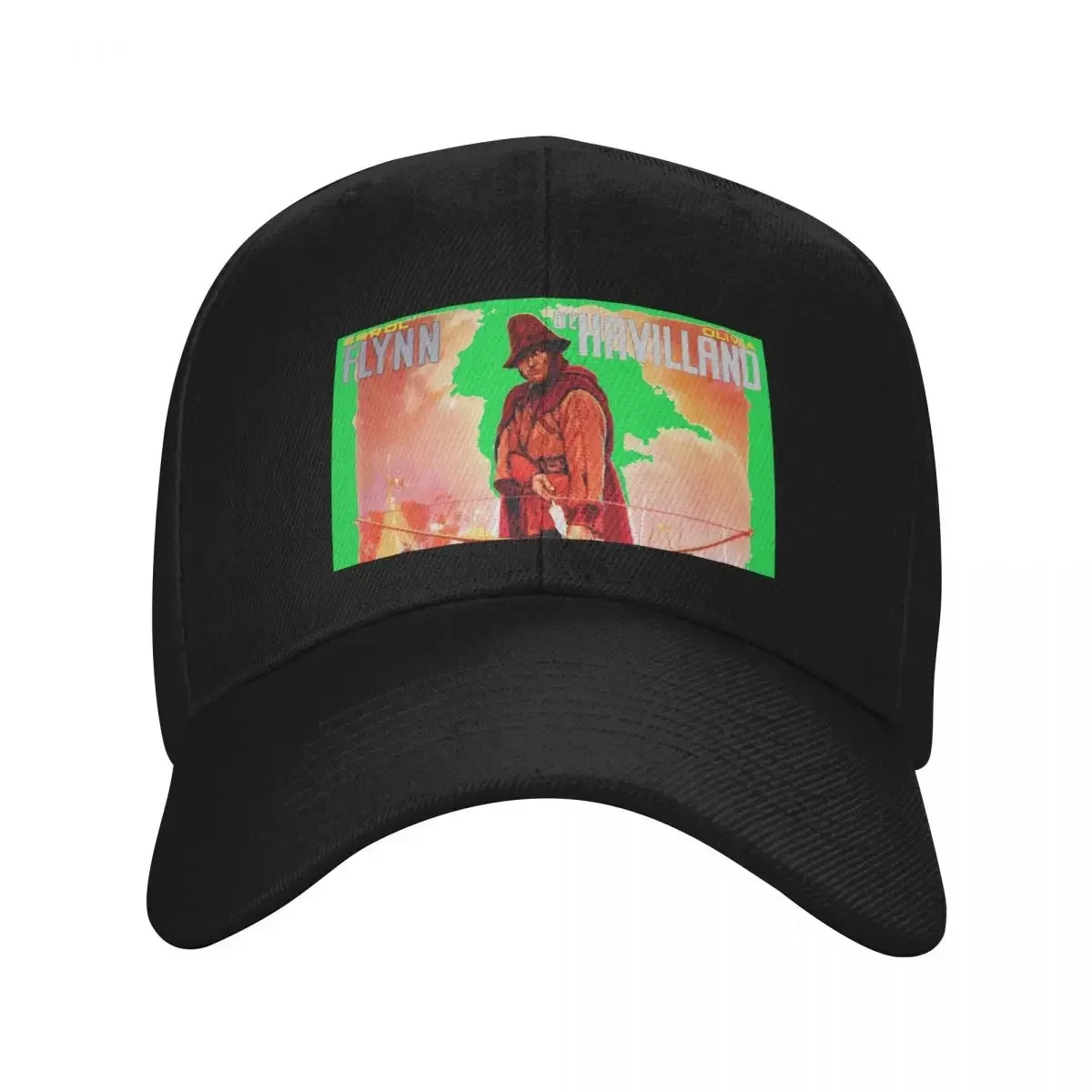New Errol Flynn international Robin Hood movie poster Baseball Cap Luxury Cap Hat Man Luxury birthday Mens Caps Women's