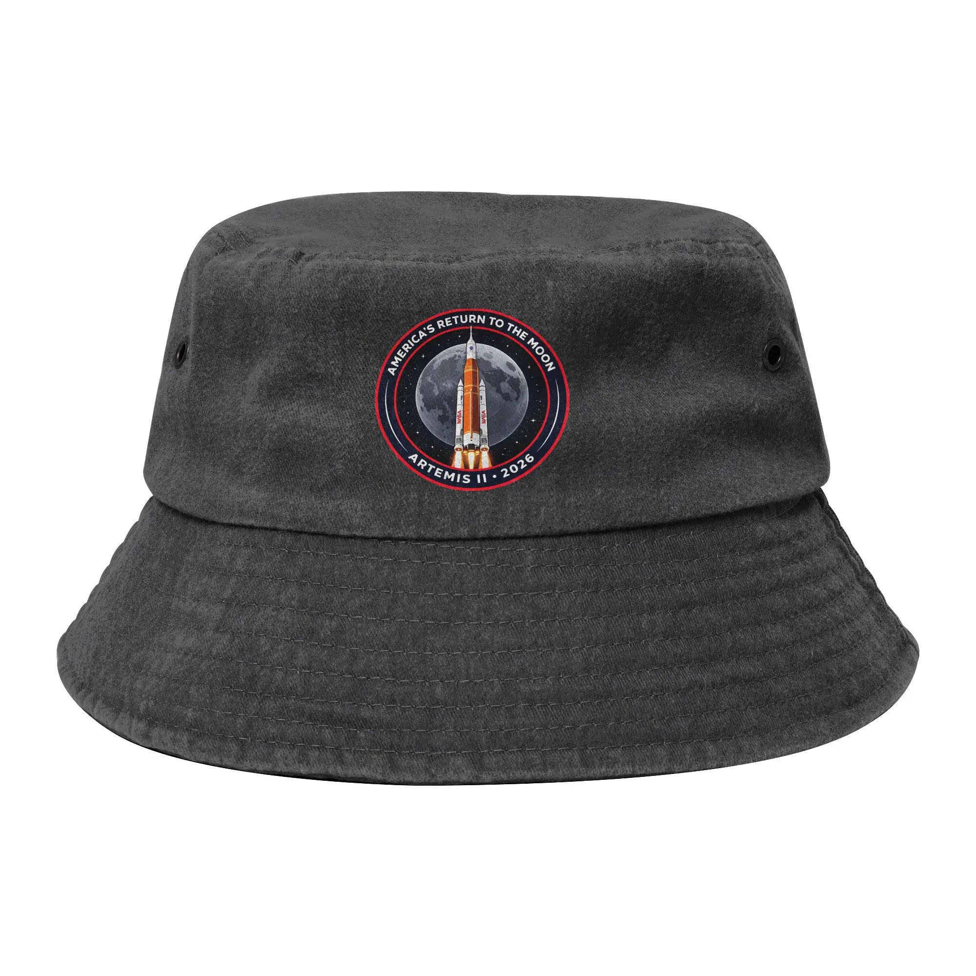 Artemis II 2026 Return to the Moon Bucket Hats for Women Summer Vocation Floppy Hat Casual for Outdoor Fishing Caps Bob