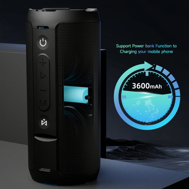 SODLK-سماعة بلوتوث محمولة ، مضخم صوت لاسلكي في الهواء الطلق ، IPX7 مقاوم للماء ، اقران TWS ، ستيريو سطح المكتب للكمبيوتر ، جديد ، 60 واط