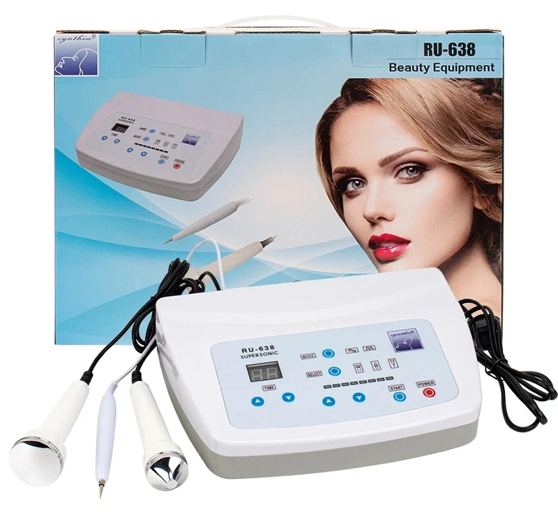 Three-in-one 638 ultrasound guided facial anti-aging tattoo anti-aging ultrasonic facial massager deep cleaning