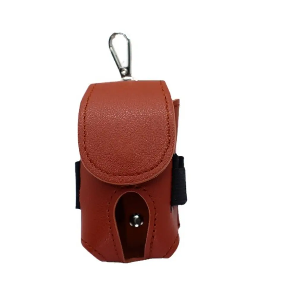 

Portable Golf Ball Pouch PU Leather Waist-Hanging Golf Waist Holder Bag Waterproof Lightweight Golf Tee Set Bag Sporting Goods