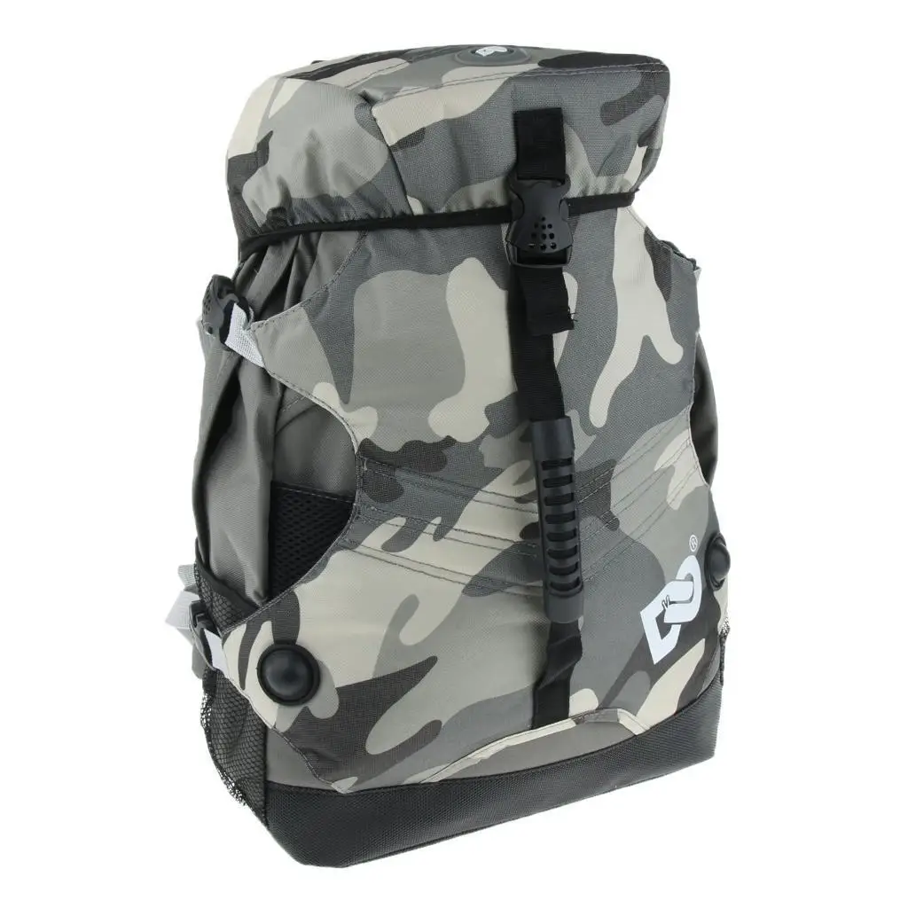 Adjustable Padded Shoulder Strap Quad Skate Sport Backpack