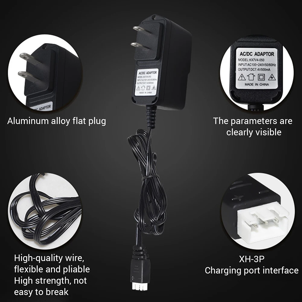 7.4V 2S リチウムバッテリーバランスチャージャー 3P 高速プラグ XH-3P RC ヘリコプター用