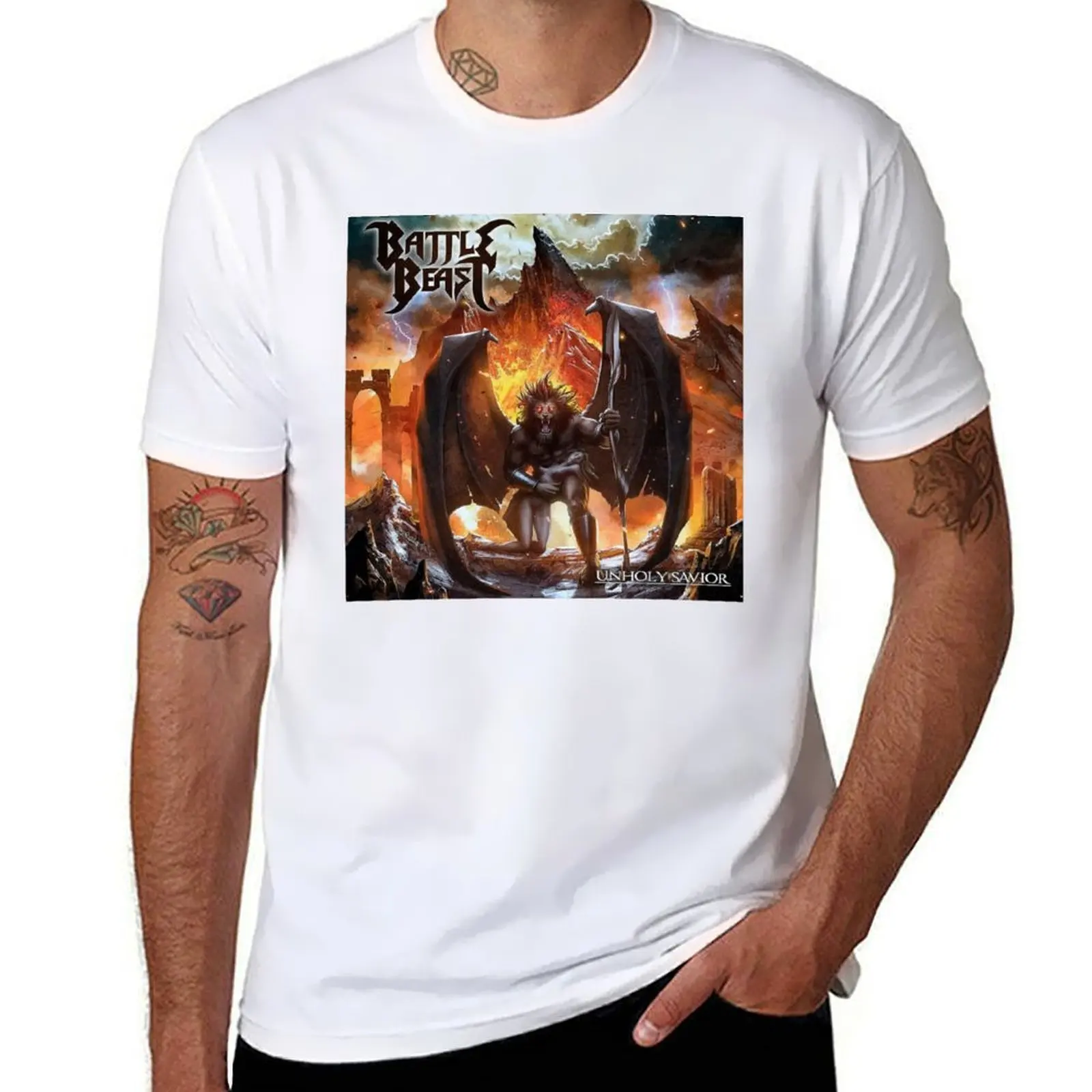 

Battle Beast - Unholy Savior album 2015 T-Shirt t shirts for man cotton funny cotton t shirt pack T-Shirt