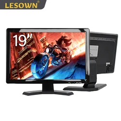 LESOWN New 19 inch Touchscreen Industrial Display VGA USB 1440x900 Resolution IPS Screen Monitor Built in Speakers for Windows