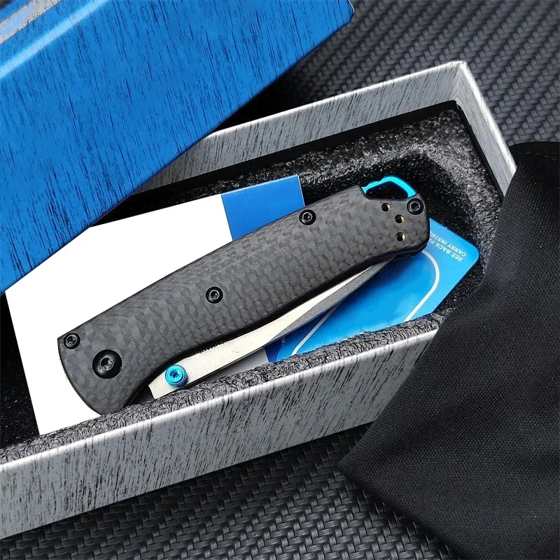 Portable Mini Bugout BM 533/535s Pocket Folding Knife S90V Blade Carbon Fiber Handles Outdoors Tactical Defense Survival Tools