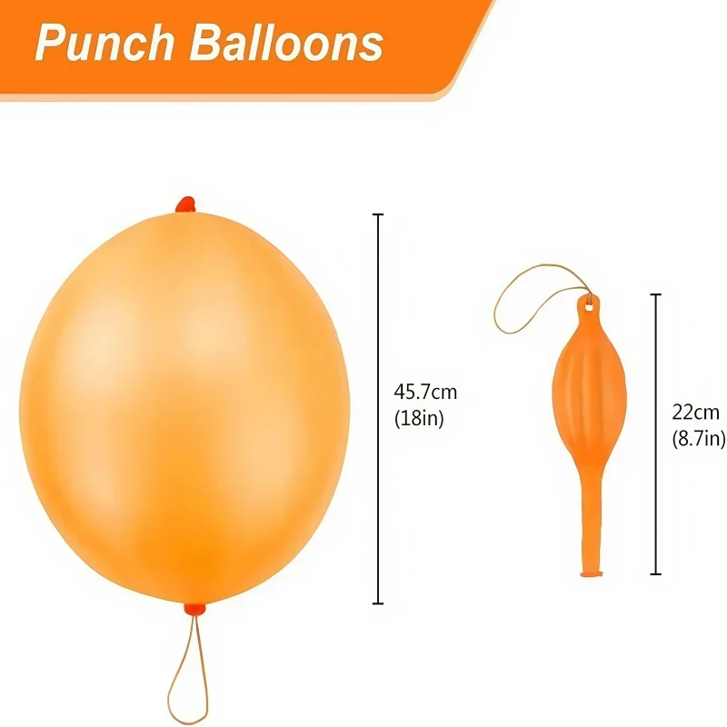 مجموعة بالونات الهالوين مكونة من 20/50 قطعة - بالونات لاتكس سميكة قابلة لإعادة الاستخدام للتدريب على التنسيق وألعاب حفلات الأطفال والديكور #4