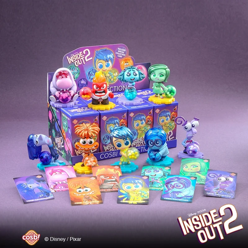 Movie Inside Out Figures Inside Out Blind Box Joy Sadness Anger Disgust Handmade Cute Doll Accessories Gift Set