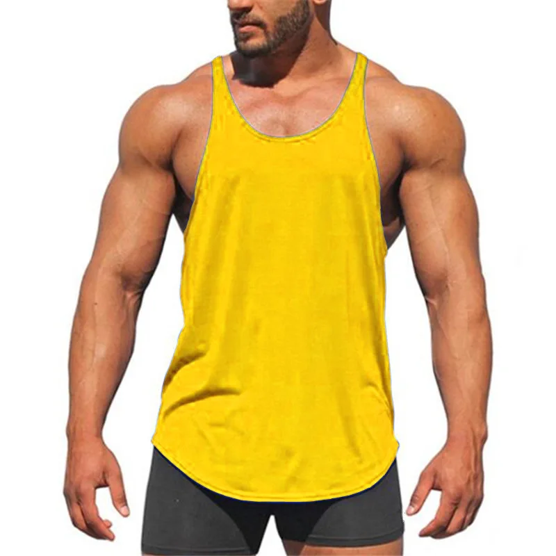 Camiseta de algodón 100% para hombre, chaleco sin mangas para entrenamiento de culturismo, gimnasio, Fitness