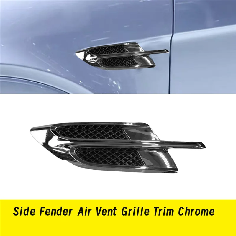 

Chrome Side Fender Air Vent Grille Trim For Bentley Bentaytsu 2016-2020 Fender Cooling Air Grille Cover