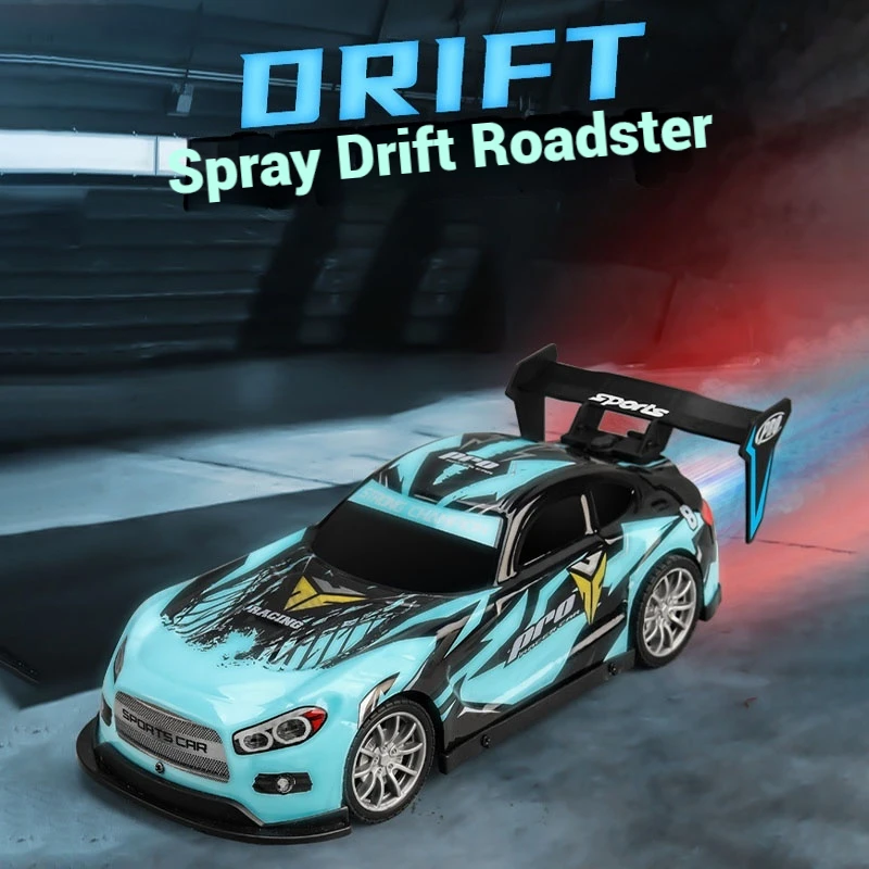 2.4g New Music Spray Remote Control Racing Drift Racing Lights Spray Cool Racing Boy Drift Racing Toy Gift