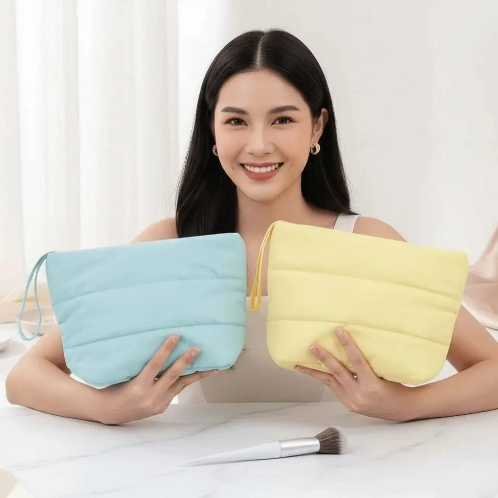Candy Color Pouches Bag Organizer Handbag Filled with Cotton Cotton Coin Purse Polyester Thickened Sanitary Napkin Pouch Women