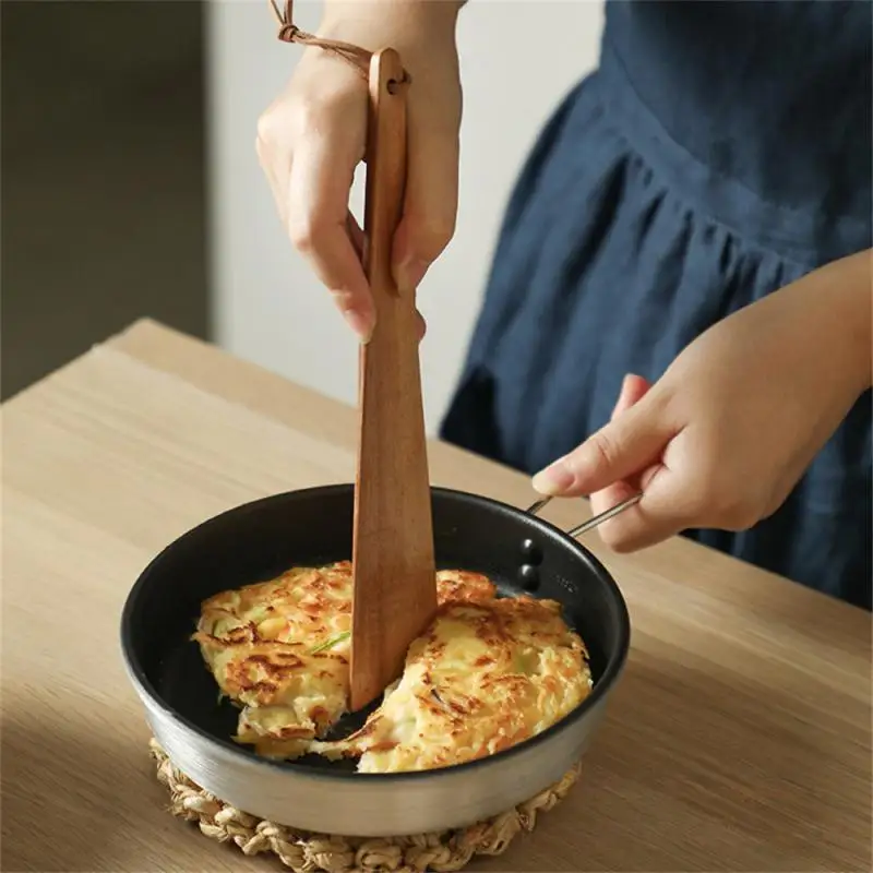 Wooden Shovel Teak Easy To Worry About And Not Sticky Easy Baking Portable Durable Triangle Cooking Utensils Spatula Small/large