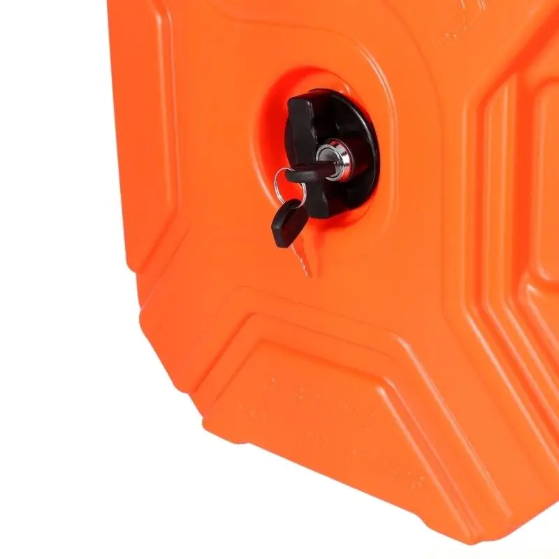 J0MA Motorcycle Additional Gas Auxiliary Petrol Container Plastic Construction