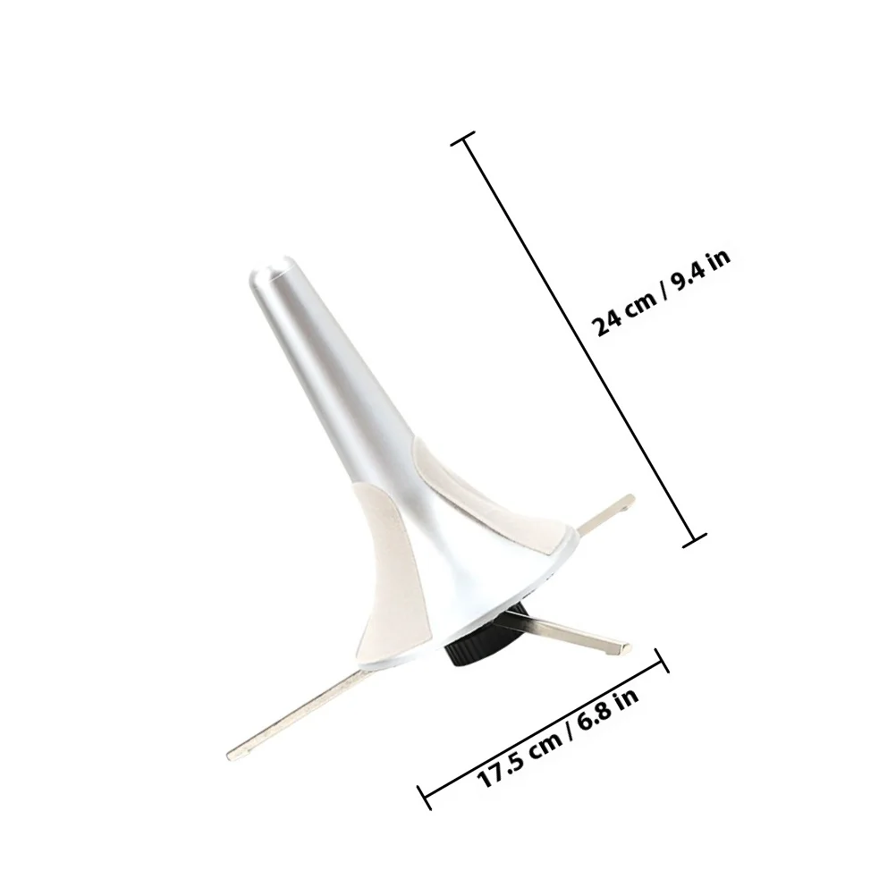 Supporto per tromba in metallo pieghevole portatile a 3 gambe Supporto stabile Accessori per tromba per trombone Supporto per trombone