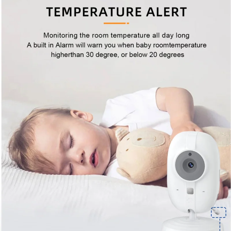ABM600 Baby Monitor 3.5 Inch LCD Video Baby Monitor 2.4G Mother Kid Two-way Audio Babysitter Surveillance Camera Video Radio
