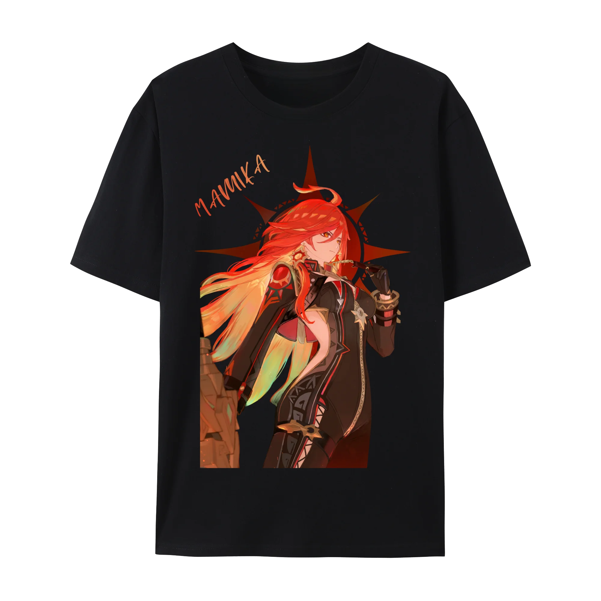 

Unisex GENSHIN IMPACT Mavuika Impression Series Cotton Short Sleeve T-Shirt