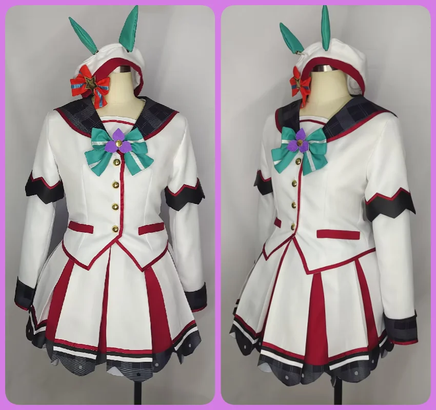 Anime Pretty Derby Hokko Tarumae Cosplay Costumes Wig Shoes Role Play Clothing Halloween Carnival Party Outfit Comic Con Costume view 5