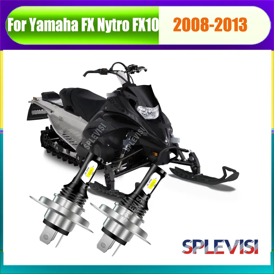 

H4 9003 LED Whtie Headlight - fanless design ensures completely silent operation For Yamaha FX Nytro FX10 2008 2009 2010-2013