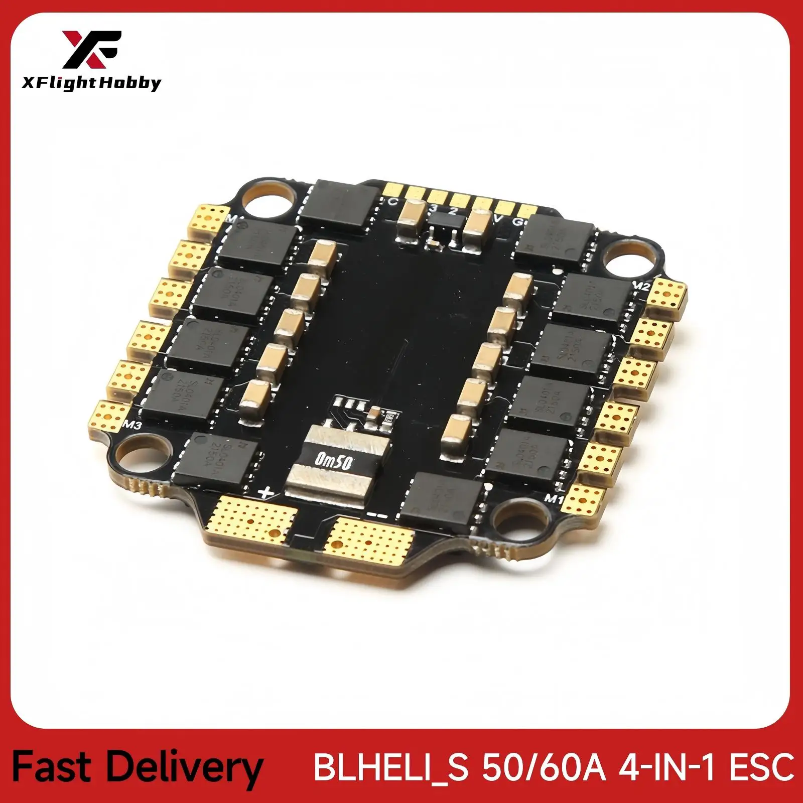 

Xflight Hobby Brushless 4-in-1 ESC 50/60A BLHELI_S Dshot600 2-6S Lipo 30.5mmX30.5mm for 5-10 Inches FPV Drone Freestyle DIY